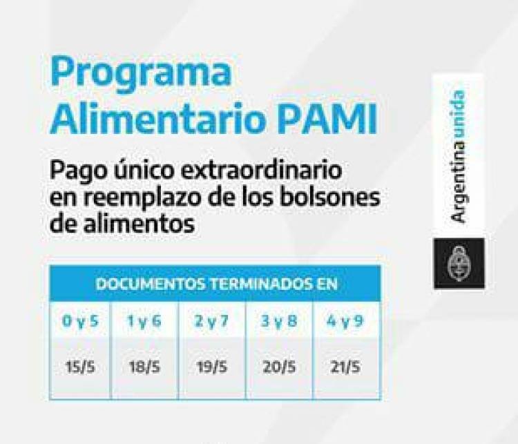 ¡PAGO EXTRAORDINARIO DE PAMI!