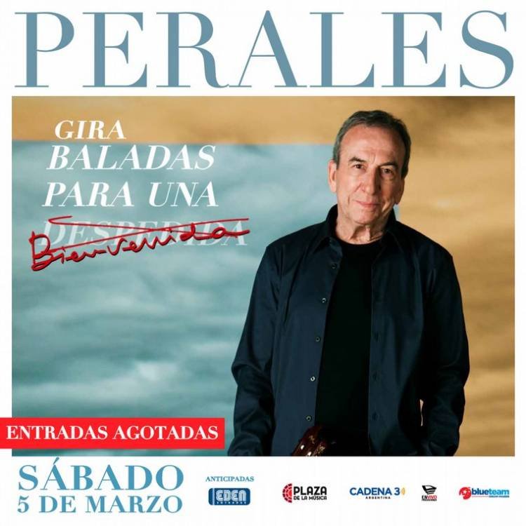Se agotaron las entradas para el show de Perales en Córdoba
