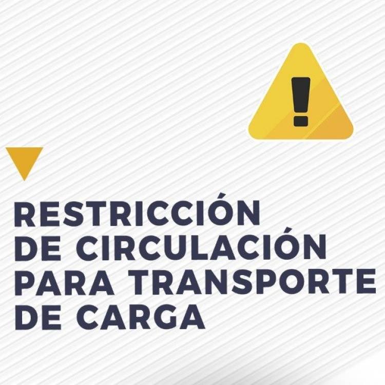 Restricción en la circulación de camiones en rutas
