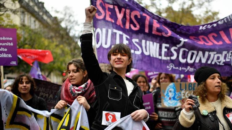 Marchas masivas en Francia contra la violencia de género