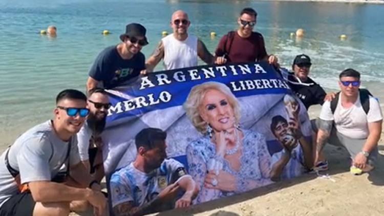 Un hincha argentino llevó a Mirtha Legrand al Mundial Qatar 2022