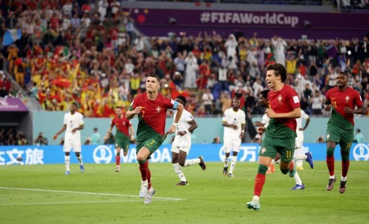 Portugal venció a Ghana de la mano de Cristiano Ronaldo