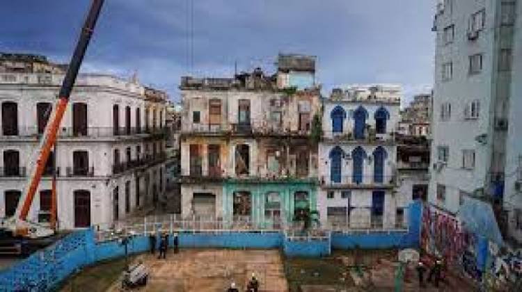 Trágico derrumbe de un edificio en Cuba