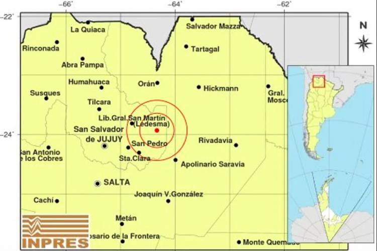 Un fuerte sismo de 4,8 grados sacudió Jujuy y Salta