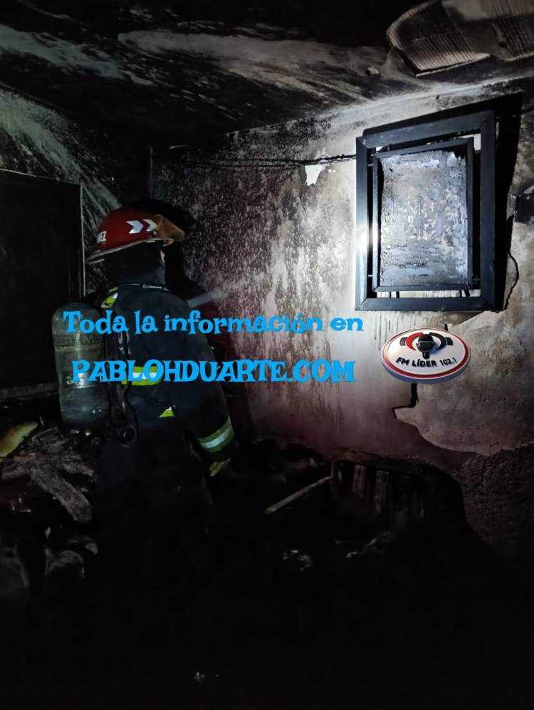 Se incendió mientras dormían