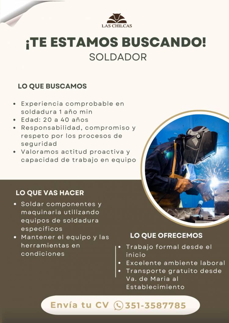 ¡VACANTE!