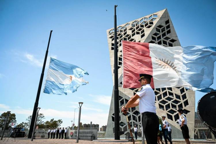Las banderas a media asta