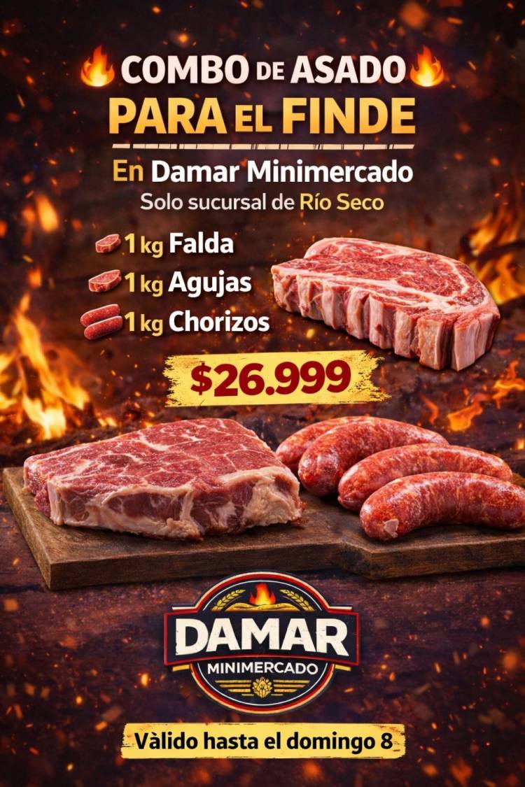 ¡SORTEAMOS EL ASADO CON MINIMERCADO DAMAR!