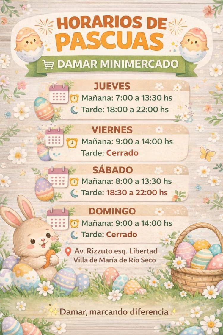 Horarios especiales