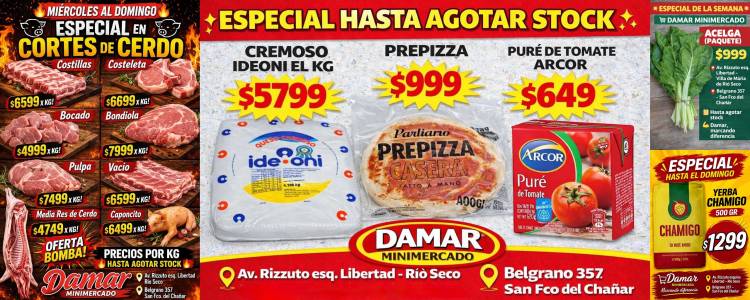 ¡HOY TAMBIÉN ESTÁ ATENDIENDO MINIMERCADO DAMAR!