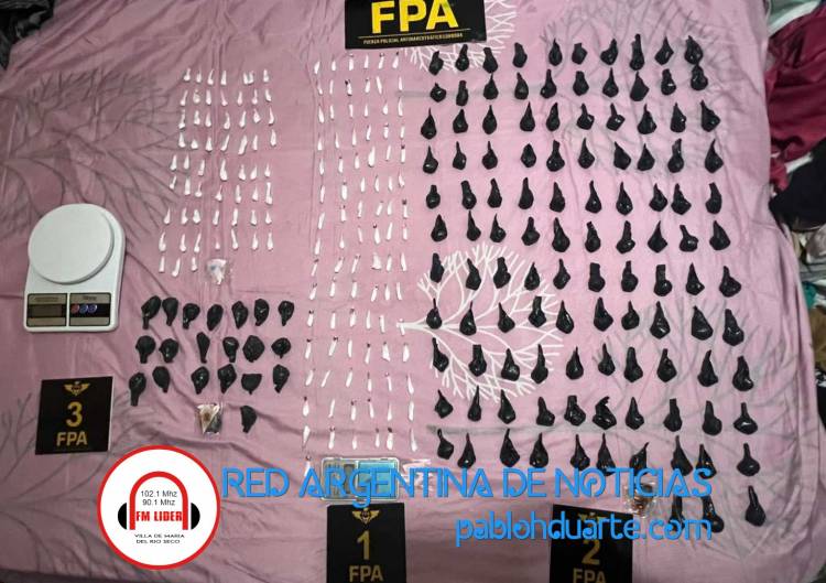 Más de 1000 dosis de drogas