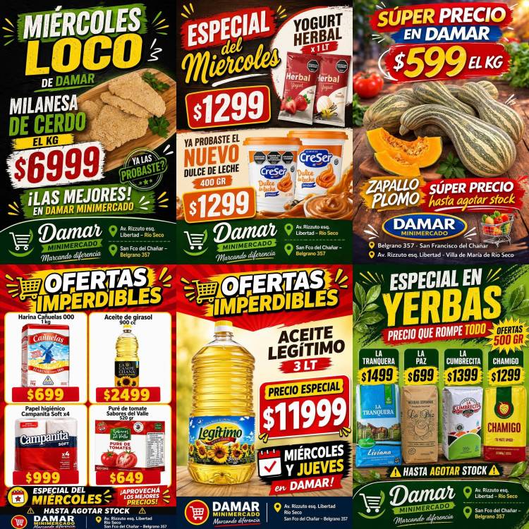 ¡MÁS OFERTAS DE MINIMERCADO DAMAR!
