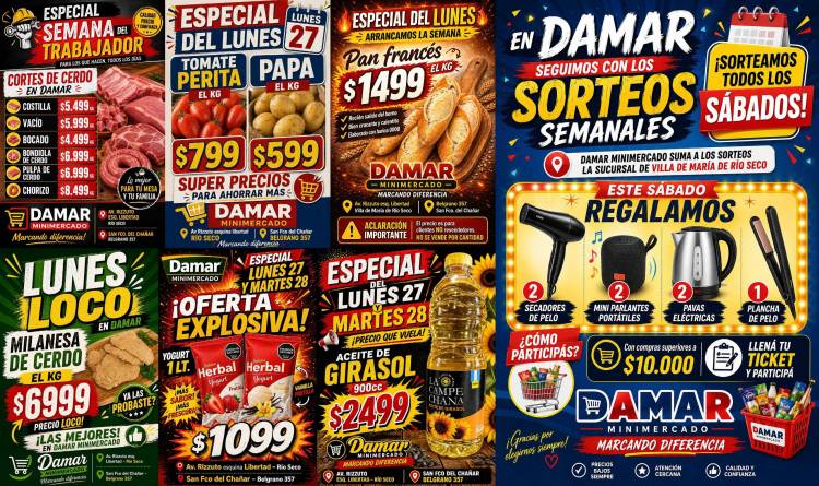 ¡MÁS OFERTAS DE MINIMERCADO DAMAR!